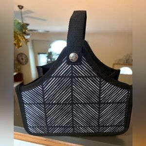 Thirty-One Black and White Geometric bin